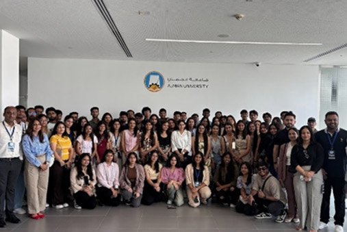 Students visit to Ajman University Dubai from LPU